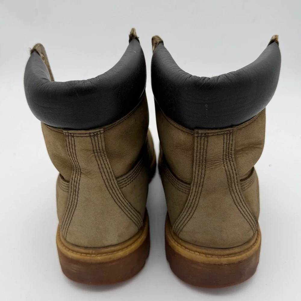 Timberland 6 Inch Premium Waterproof Boots Olive Green Nubuck 6055B Mens 10.5 M